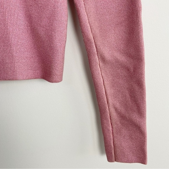 NBD Talya Metallic Coated Sweater in Pink Size M - Picture 4 of 13